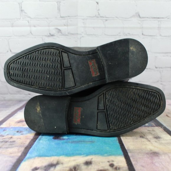 Tuff Rider Brown Leather Lace Up Cap toe Paddock Boots Size 7.5 M - Picture 9 of 9